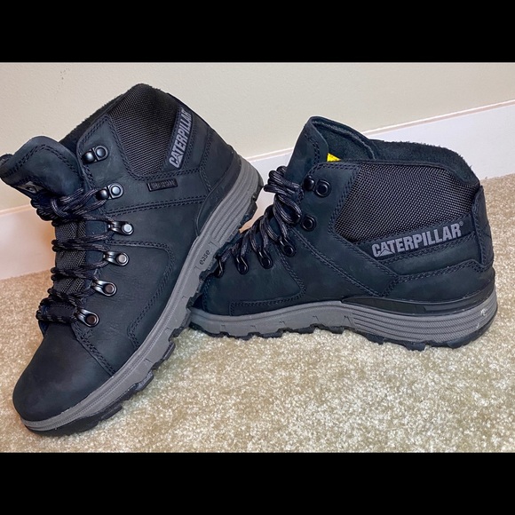 Caterpillar Men’s Size 7.5 Black Leather Boots - Picture 5 of 6